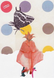 Hibiskus 10,5 x 14,8 cm, Collage 2011