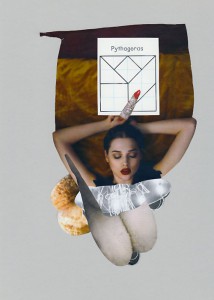 Pythagoras  20,9 x 29,6 cm, Collage 2012