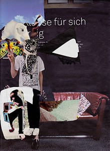 Reise 24 x 32,4 cm, Collage 2010