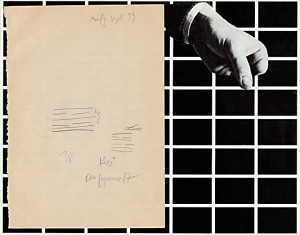 Der Gegensatz 27,5 x 21,8 cm, Collage, Diptychon 1999