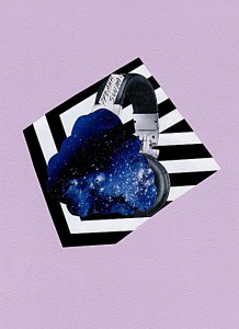 DJ SPACE – Galaxysound 16,5 x 22,8 cm, Collage 2010
