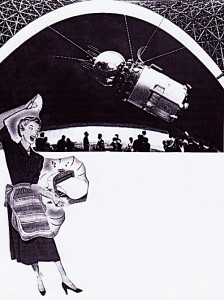 Fax aus dem Weltall  20,9 x 29,6 cm, Collage 1990