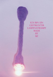 Lampenstrumpf, gestrickt, Wolle 90 cm 2014